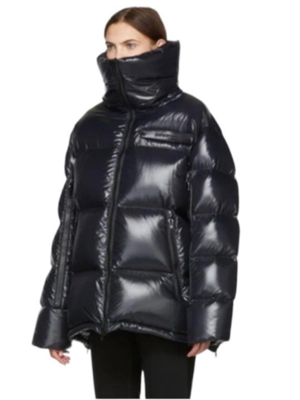 Calvin Klein Raf Simons 205W39NYC Down Filled Glossy Puffer Jacket Made in Italy - Picture 2 of 13